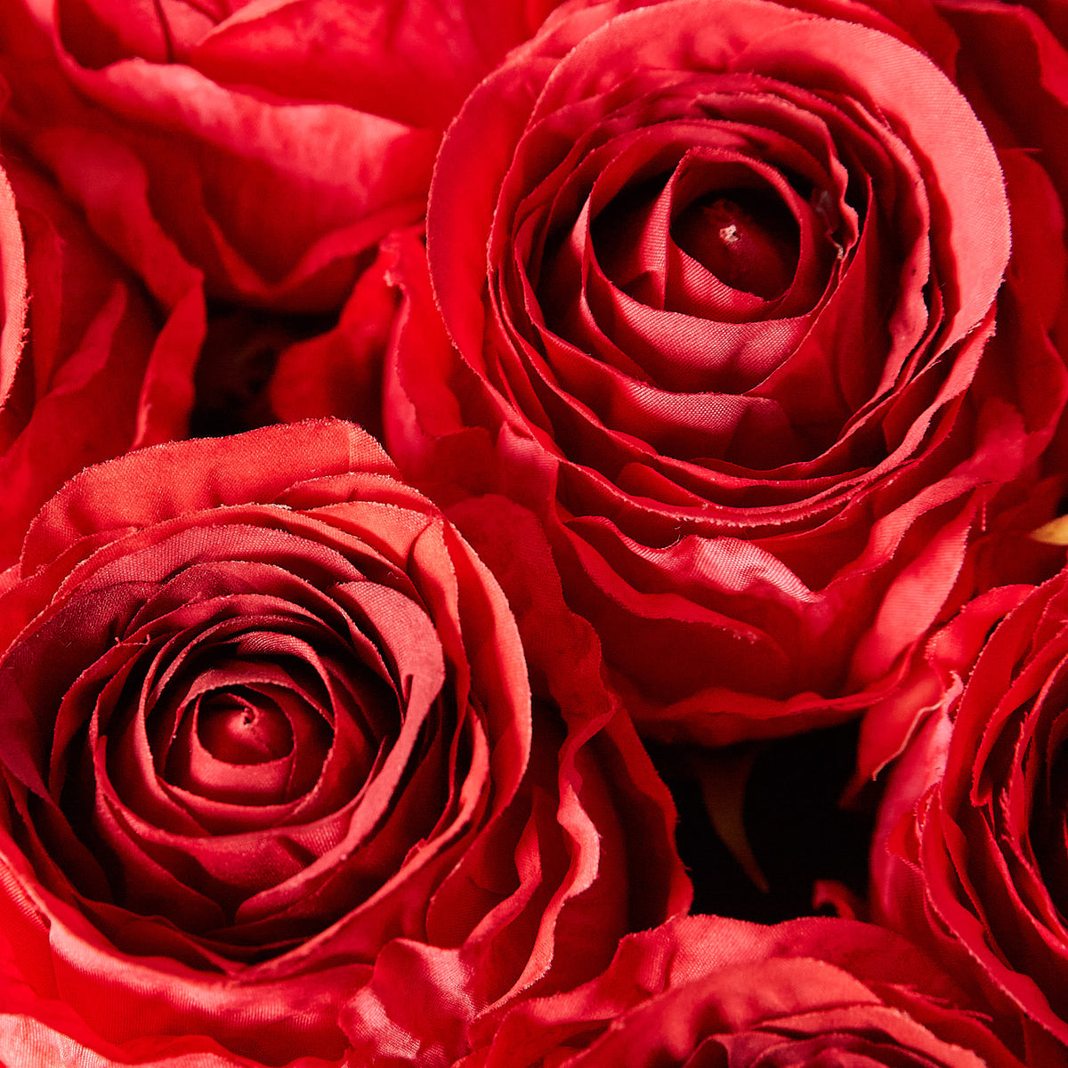 Red Roses Authentic Signature Gift Box 7 | Nine Designer Faux-Real Red Roses in a Luxuriou ...