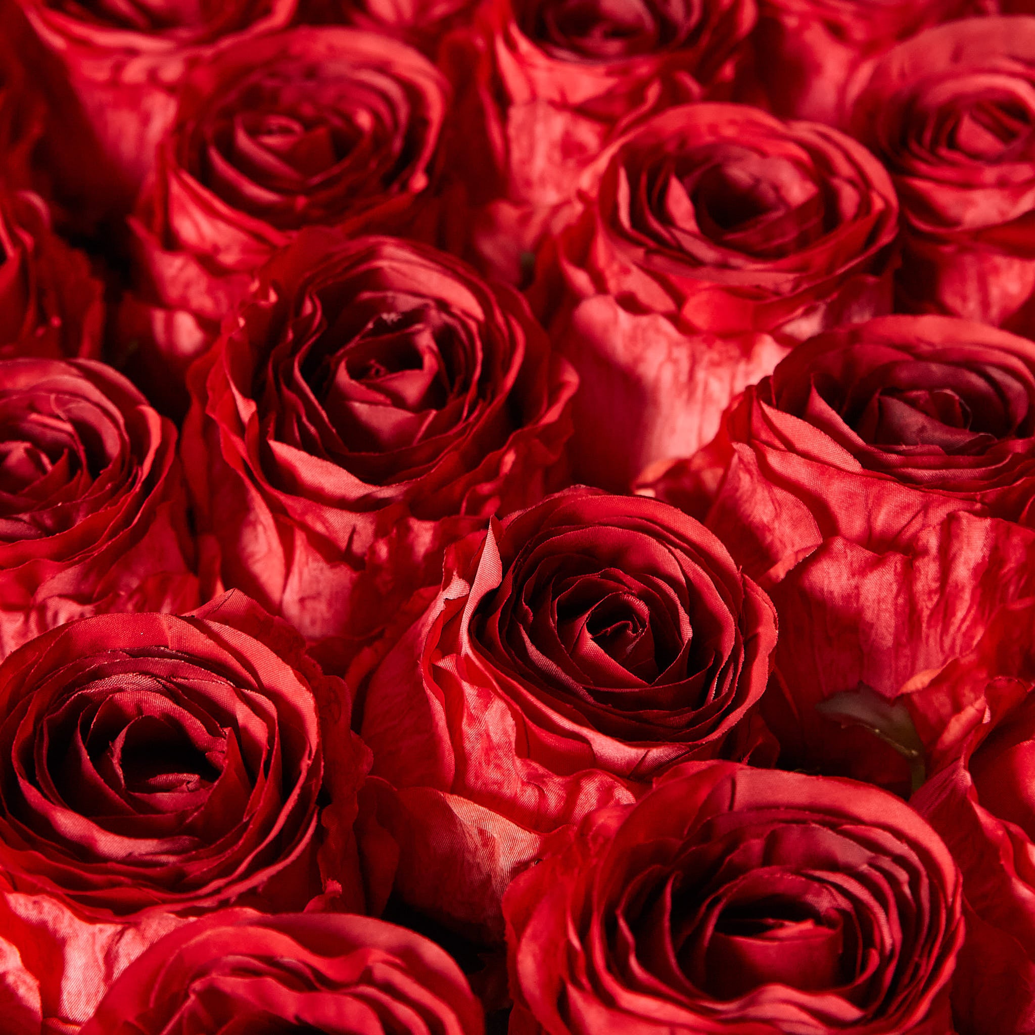 Red Roses Authentic Signature Gift Box 10 | 24 Designer Faux-Real Red Roses in a Luxurious ...