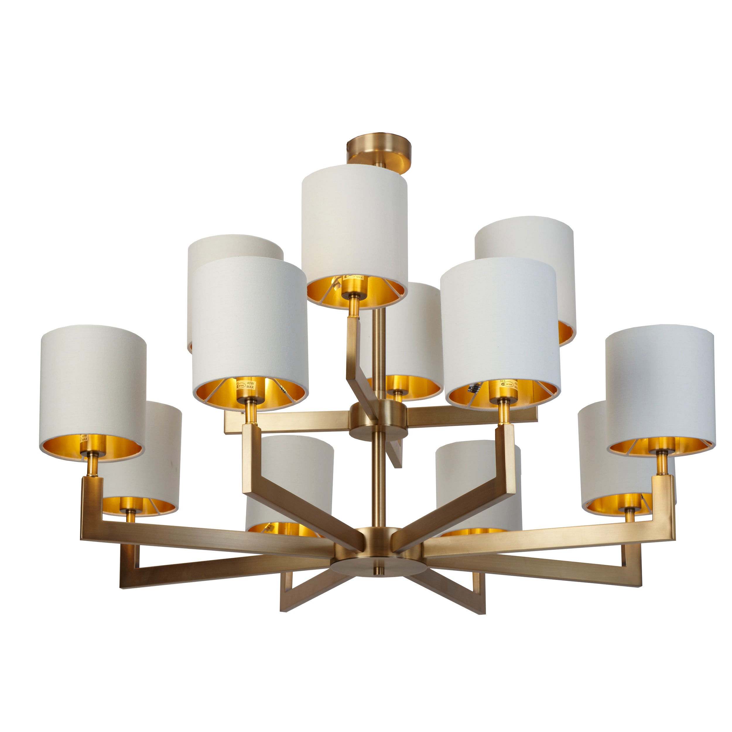 RV Astley Ealga Antique Brass Chandelier